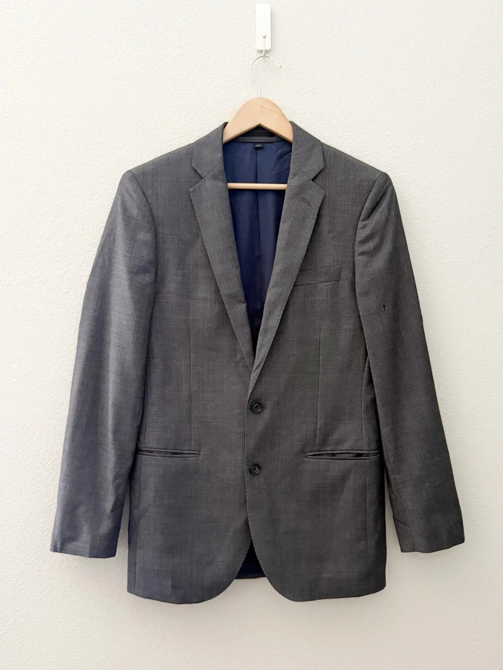 J. Crew Ludlow Blazer Sport Coat 36R Wool Gray Cocktail Wedding Formal Preppy